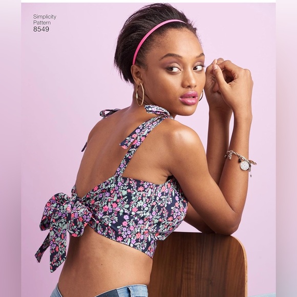 Simplicity Sewing Pattern 8549 - Misses Bra Top, XXS-XXL - Picture 3 of 10